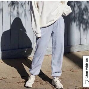 John Galt California Blue Purple Jogger Sweatpants Women's Elastic Waist. OS